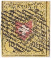 SBK 16ll.h rote Anlagelinie mit Attest UH, Kat. ab Fr. 375.-