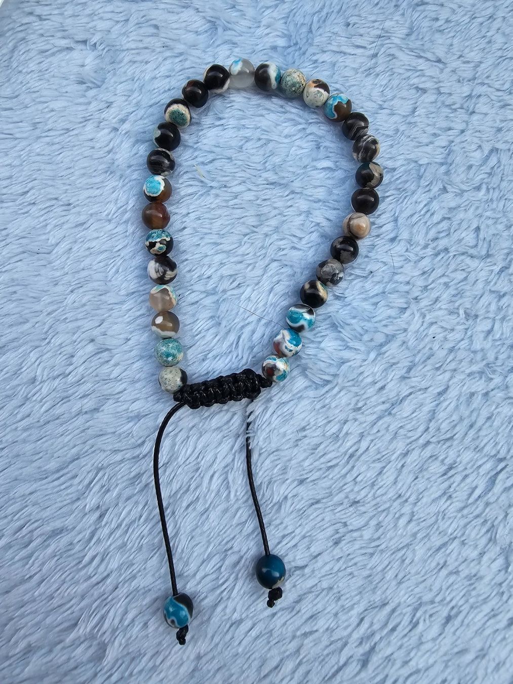 Armbänder & -reifen: Neu Armband Steine Blue green fire Agate – Neu und originalverpackt aus Füllinsdorf von Sunnebliemli7 2