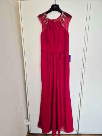 JISSHOUSE Abendkleid lang Rot Grösse 40
