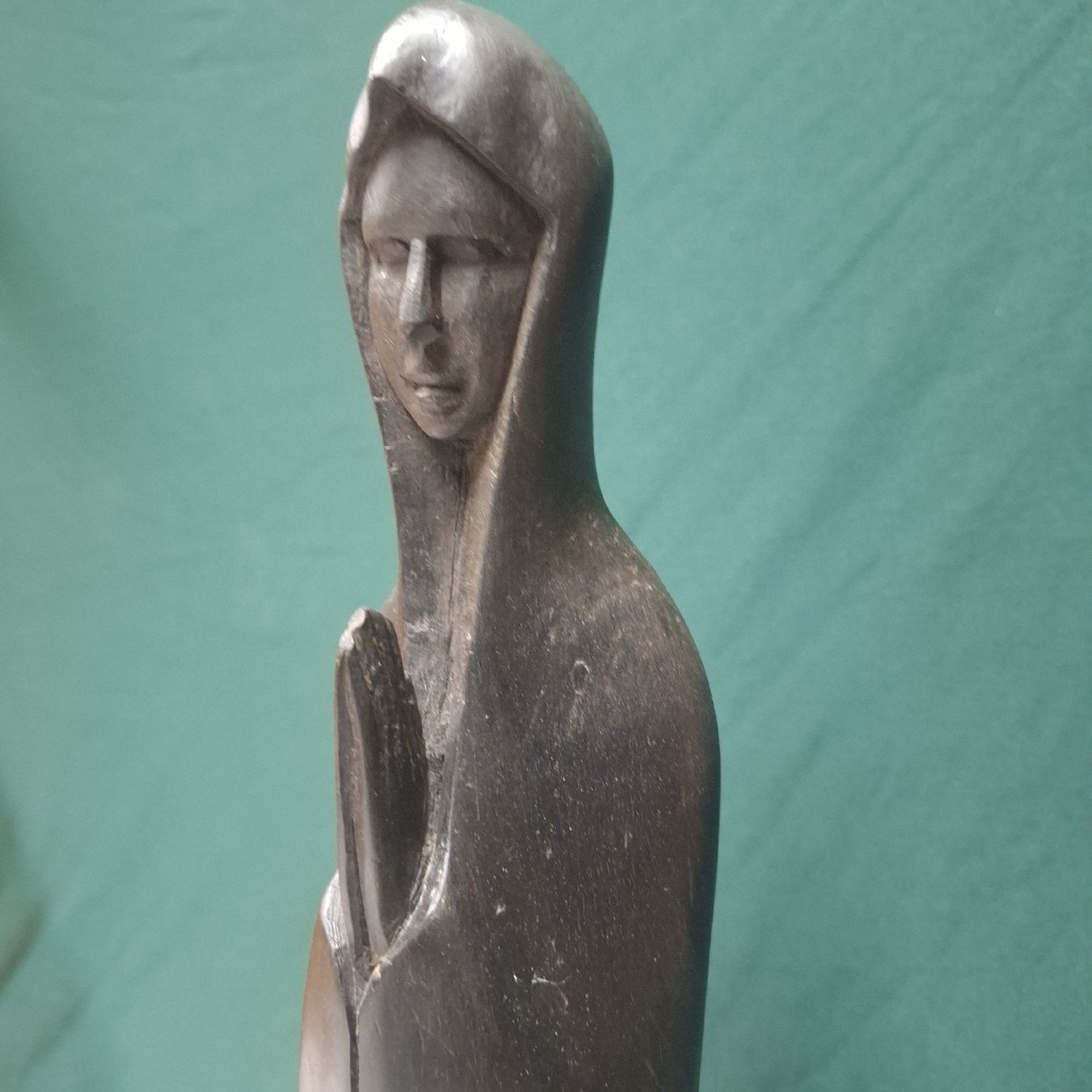 Sculture & Statue: Hohe Madonna Figur aus dunklem Holz, – Usato da Winterthur venduto da Goldpipau 7
