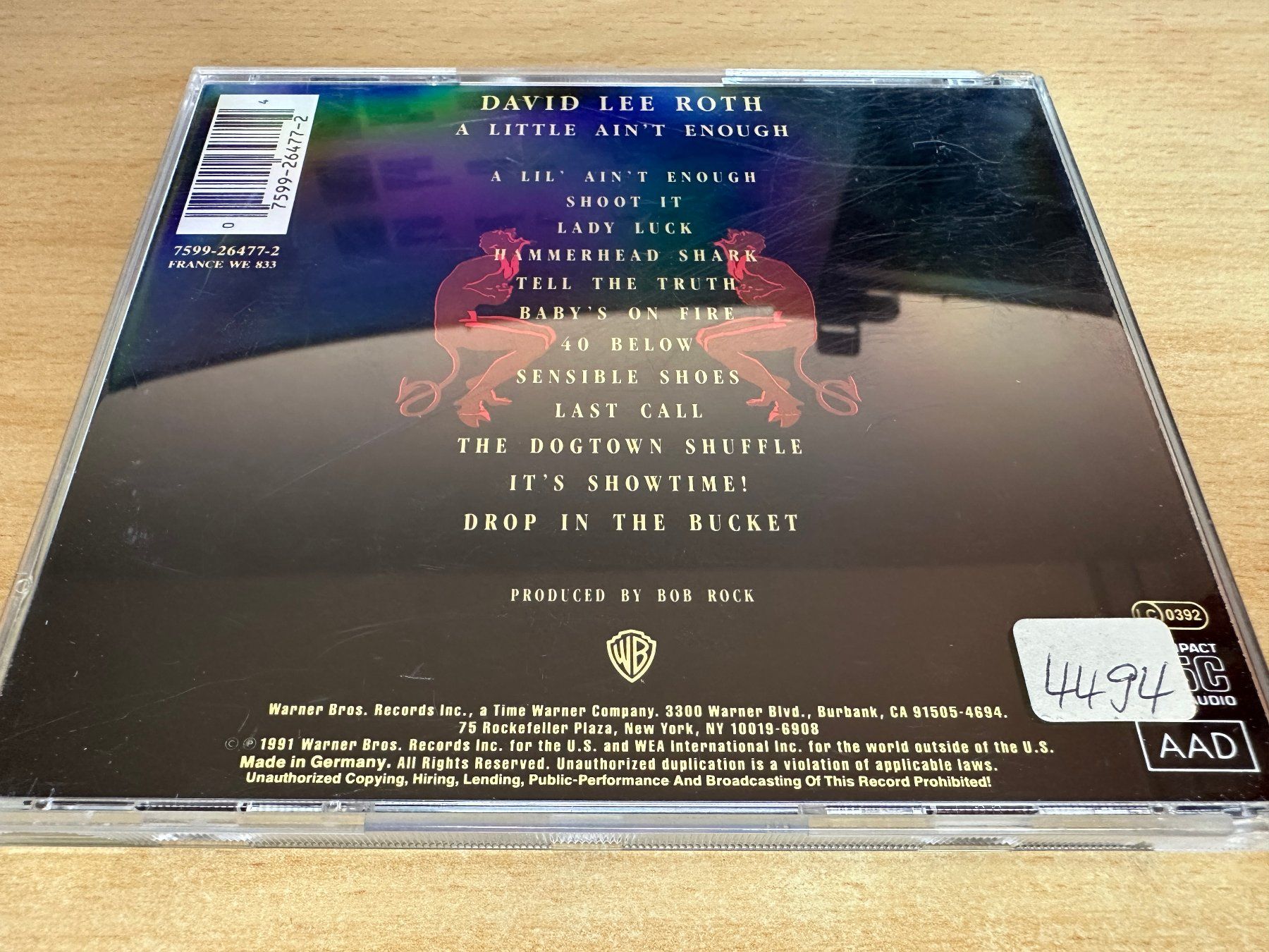 CDs: David Lee Roth – A Little Ain't Enough – Gebraucht aus Rikon im Tösstal von Alpenmutz 1