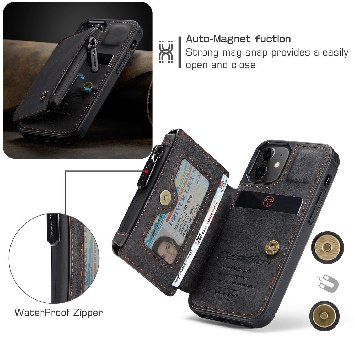 Cover & Protezioni schermo: iPhone 12 mini - Coque avec portemonnaie – Nuovo e nell'imballaggio originale da Morges venduto da DigiAC 4