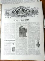 Larousse Mensuel Illustré -No 6/08.1907 vintage scrapbooking