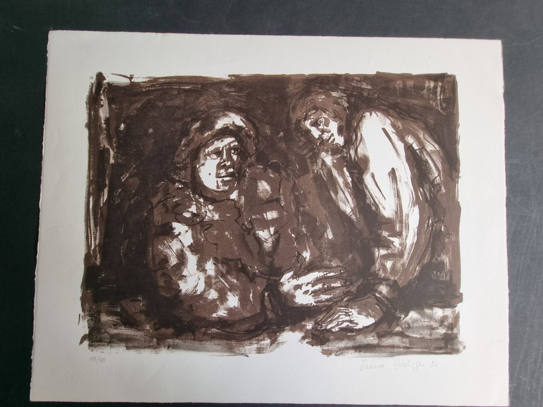 Grafica & Litografie: IRMA HEDIGER LITHOGRAPHIE SIGNIERT NUMMERIERT – Usato da Gersau venduto da grafik-kunst 2