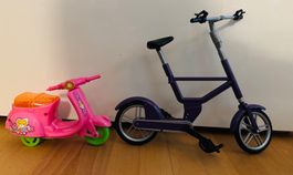 Barbie Fahrrad& Motorrad