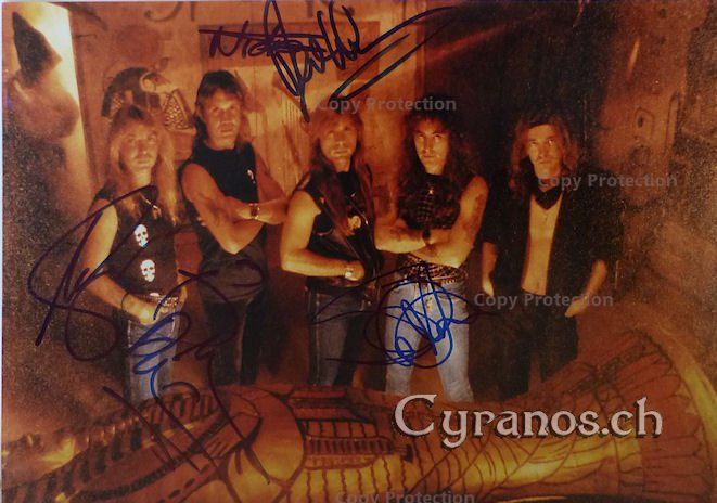 Autografi: Iron Maiden - Musikgruppe - Autogramm – Usato da Dietikon venduto da cyranos1