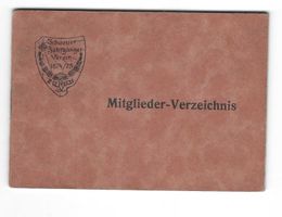 1874/75 rares Mitgliederverzeichnis Jahrgängerverein Zürich