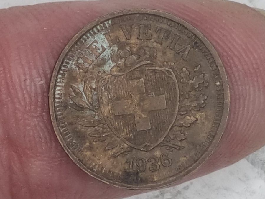 Tutti le monete: 1 rappen 1936 – Usato da Bure venduto da chap981