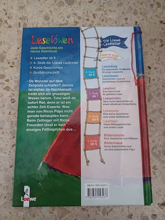 Libri: Kinderbuch Leselöwen / Zeltlagergeschichten – Usato da Worben venduto da ersa01 1