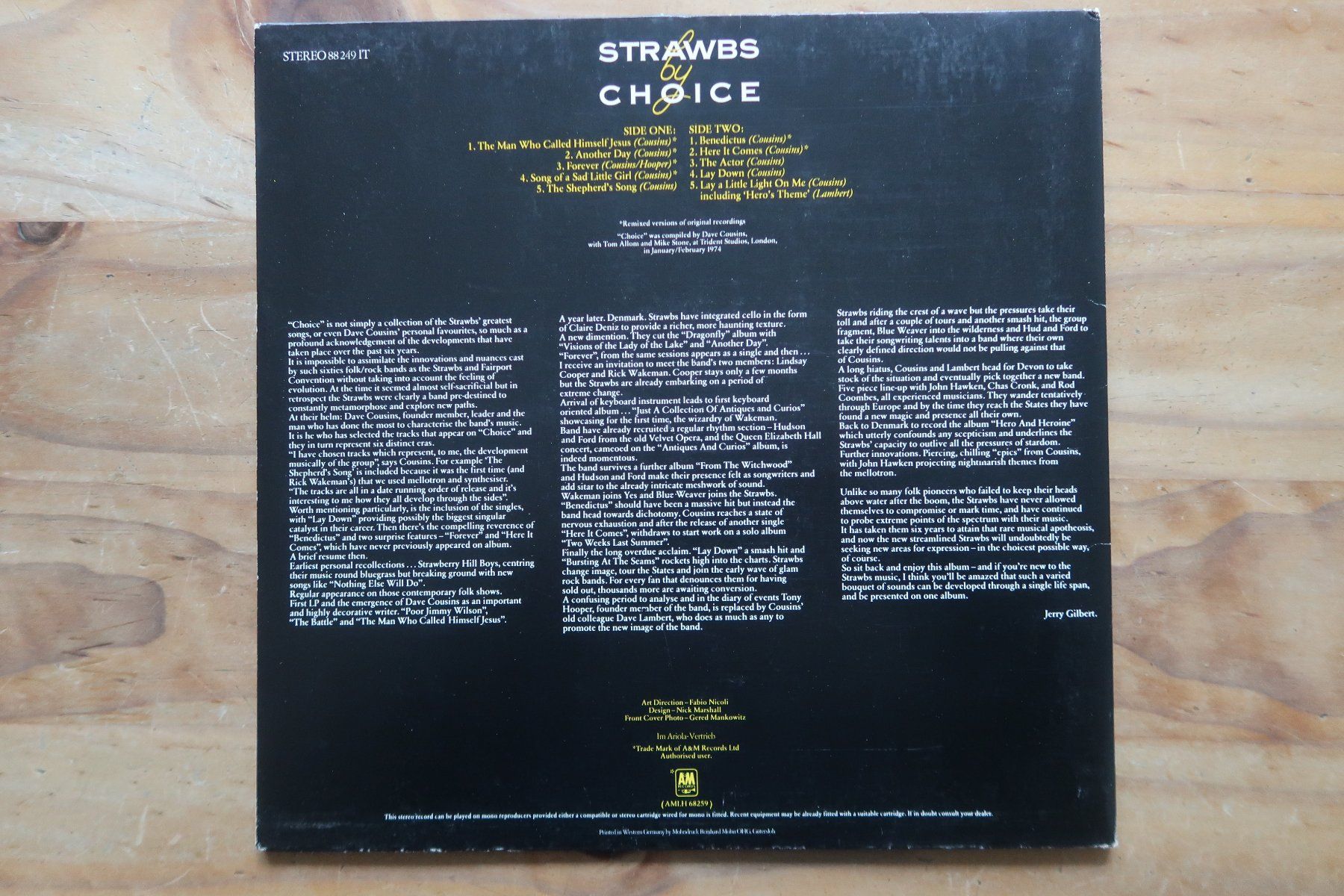 Dischi in vinile: STRAWBS - BY CHOICE - VINYL LP – Usato da Basel venduto da Patiscat 1
