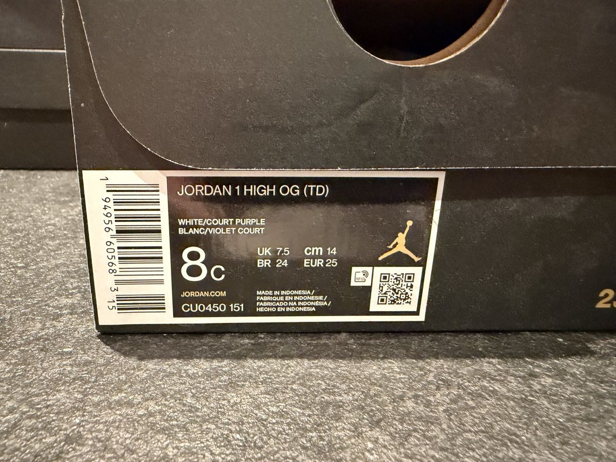 Jordan Scarpe per ragazzi: Jordan 1 High OG violet EUR 25 – Usato da Villaz-St-Pierre venduto da pepe86 3