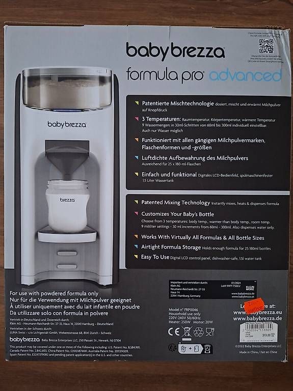 Baby Brezza Elettrodomestici da cucina: Baby Brezza Formula Pro Advanced neuer Zustand – Usato da Emmenbrücke venduto da lor_k65v 1