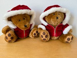 Weihnachtliche Teddybären, Sammlerstücke, 2 Stk., Top Zus...