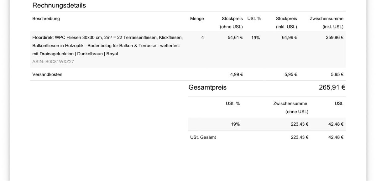 Rivestimenti per pavimenti: Terrassenfliessen, Klickfliessen, Balkonfliessen – Usato da Zug venduto da Lejla-k 1