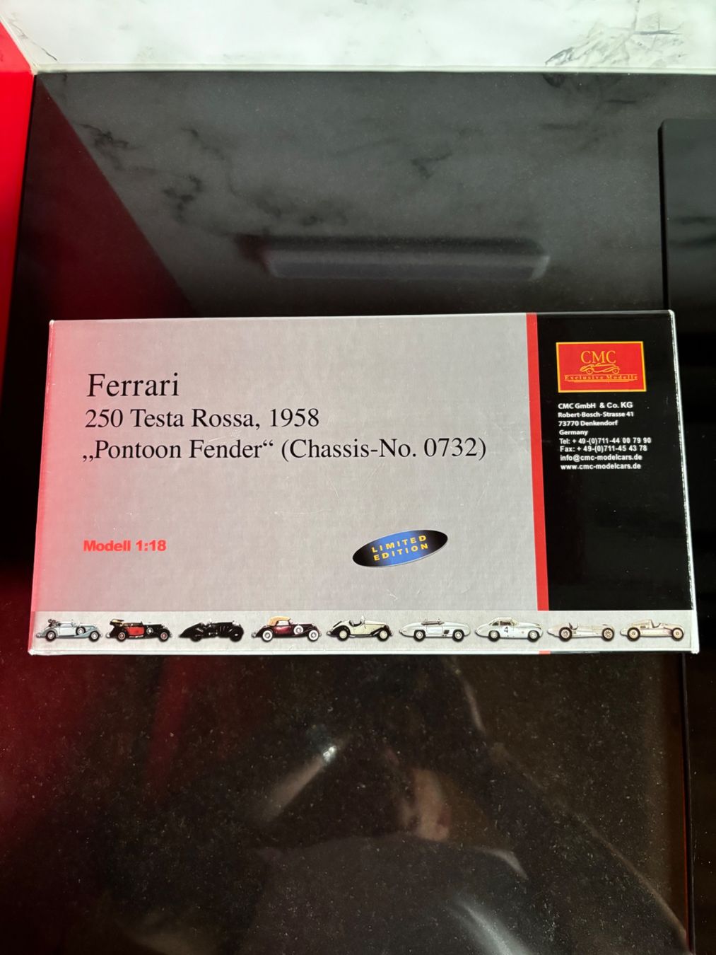 CMC Modellini d'auto: CMC Ferrari Testarossa weiss – Usato da Les Pontins venduto da Brumm01 5