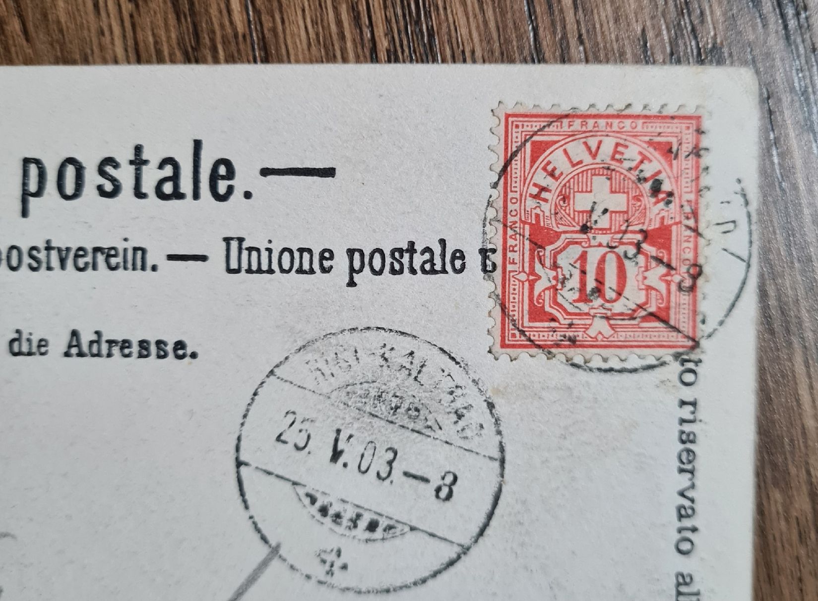 Cartoline postali: Rigibahn, Schnurtobelbrücke, Vitznau 1903 – Usato da Ebikon venduto da Donar50 2