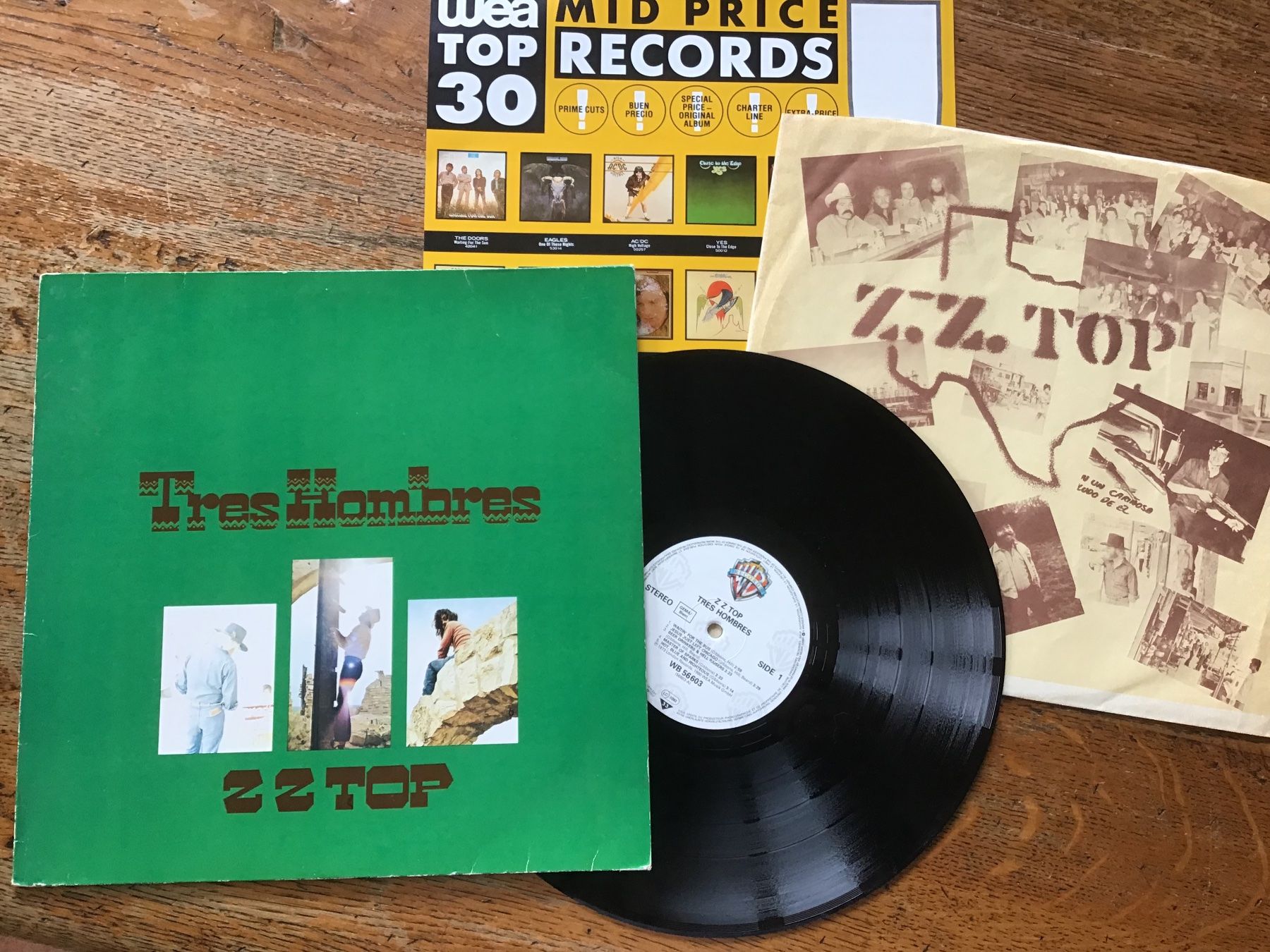 Dischi in vinile: LP hard rock ZZ Top avec insert – Usato da Fully venduto da Ruby97