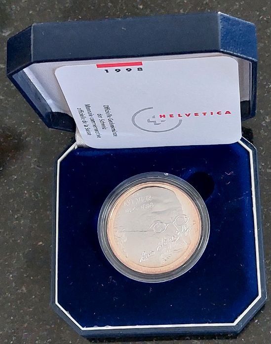 Tutti le monete: 20 Franken 1998 Silber pp Conrad Ferdinand Meyer Box – Nuovo (secondo la descrizione) da Arch venduto da moneyswiss