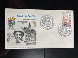 Frankreich 1965 FDC Kaysersberg A.Schweitzer Nobelpreis