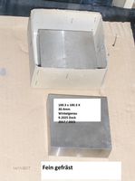 Stahl Platte geschliffen Prüfplatten Wz. Stahl feingefräst
