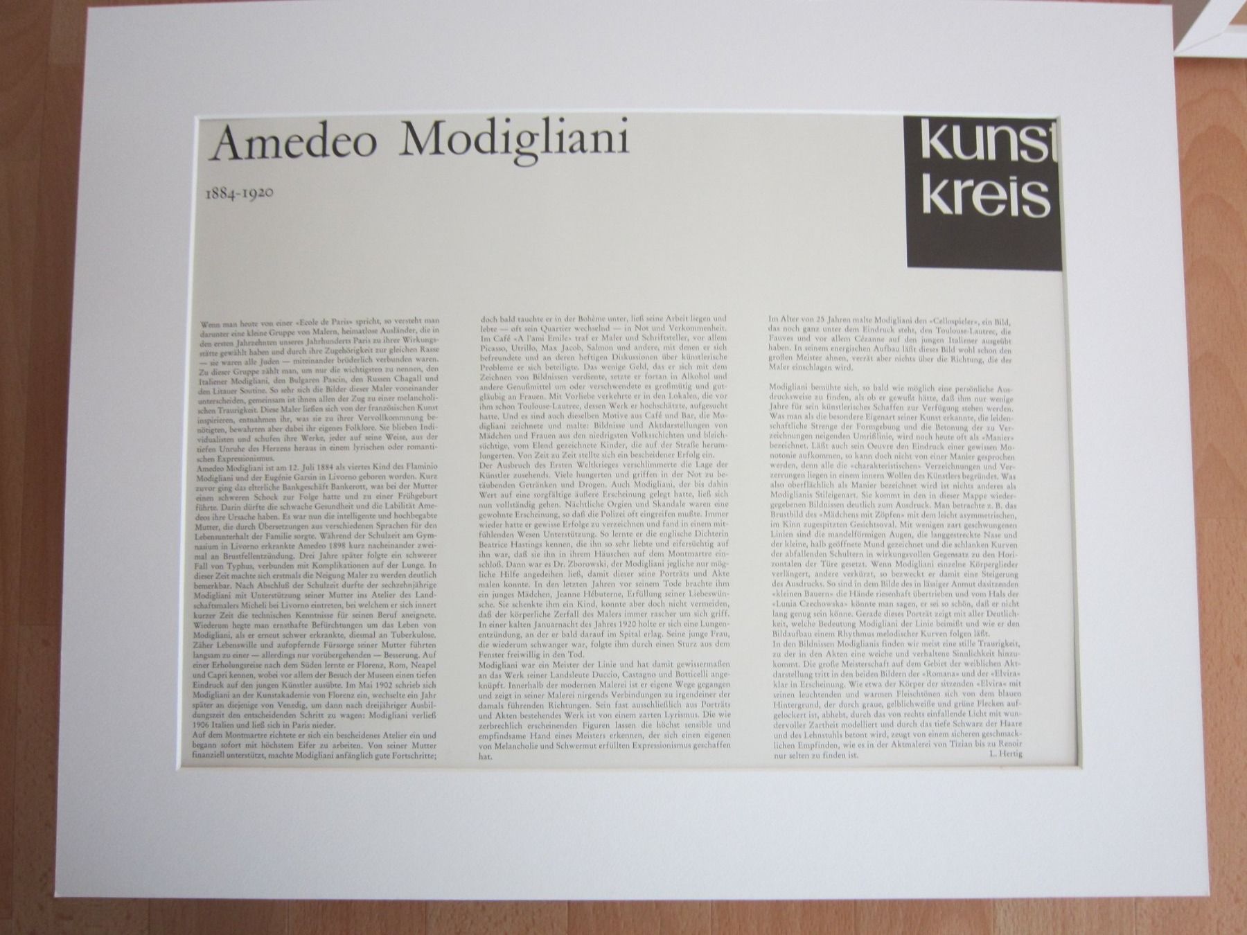 Poster & Bilder: 5 x Amedeo Modigliani 1884 - 1920 – Neu (gemäss Beschreibung) aus Oberwil BL von Kompa 5