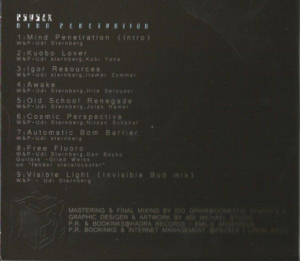 CD: Psysex MIND PENETRATION  Electronic Progressive -Trance CD – Usato da Kandergrund venduto da Sososo 2