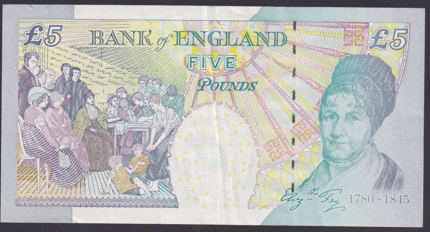Banconote: England 5 Pounds 2004 – Usato da Brugg AG venduto da banknoten_muesli 1
