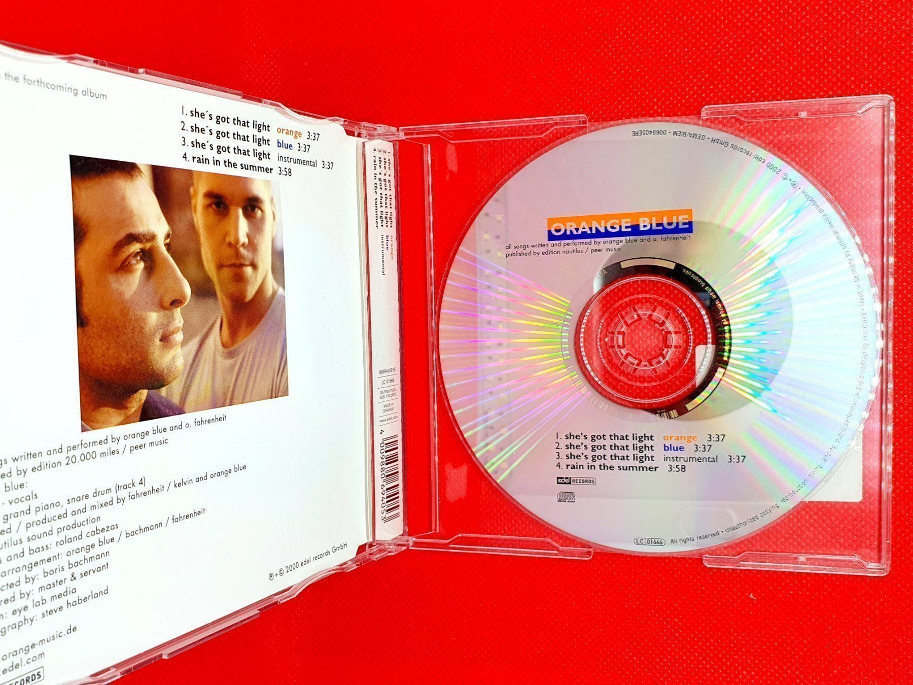 CD: CD Orange Blue "she's got that light" – Usato da Riedholz venduto da Speedy11 1