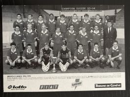 Servette FC Genève - Mannschaftsfoto Saison 1994/1995.