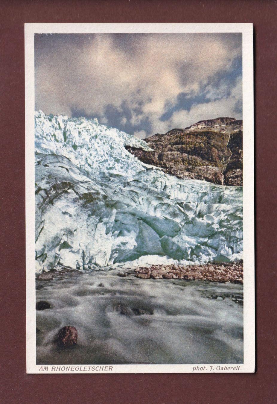 Cartoline postali: Am RHONEGLETSCHER – Usato da Pully venduto da nicecards