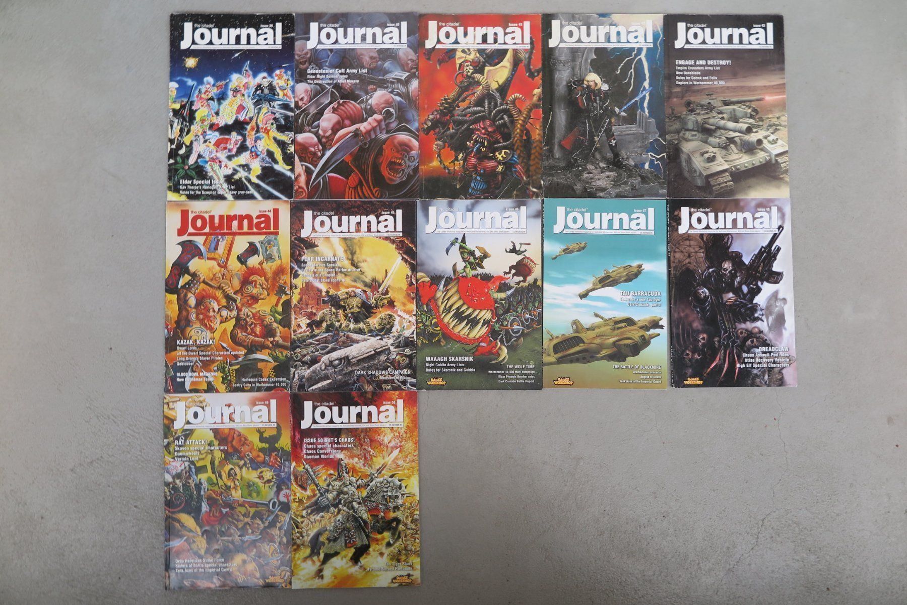 Riviste & Magazine: Warhammer - Sammlung Journal Nr. 1 - 50 – Usato da Biberstein venduto da Lou13lou 2