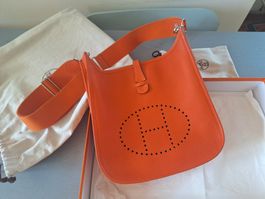 Hermès Evelyne in Orange m/Originalschachtel, wie neu
