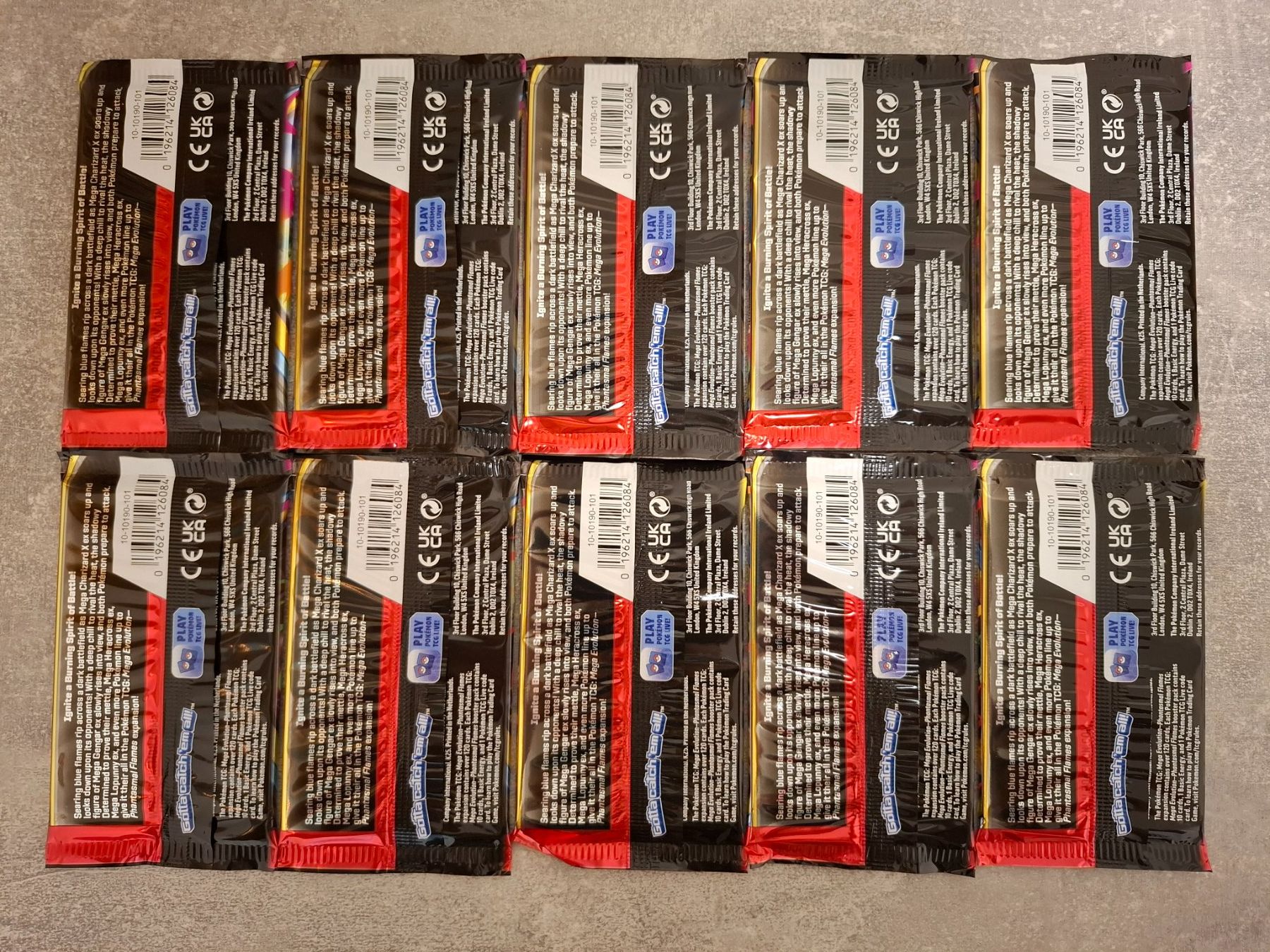 Pokémon Carte collezionabili: 10x Phantasmal Flames Booster Pack aus (First Partner) – Nuovo e nell'imballaggio originale da Winterthur venduto da andrekeller95 1