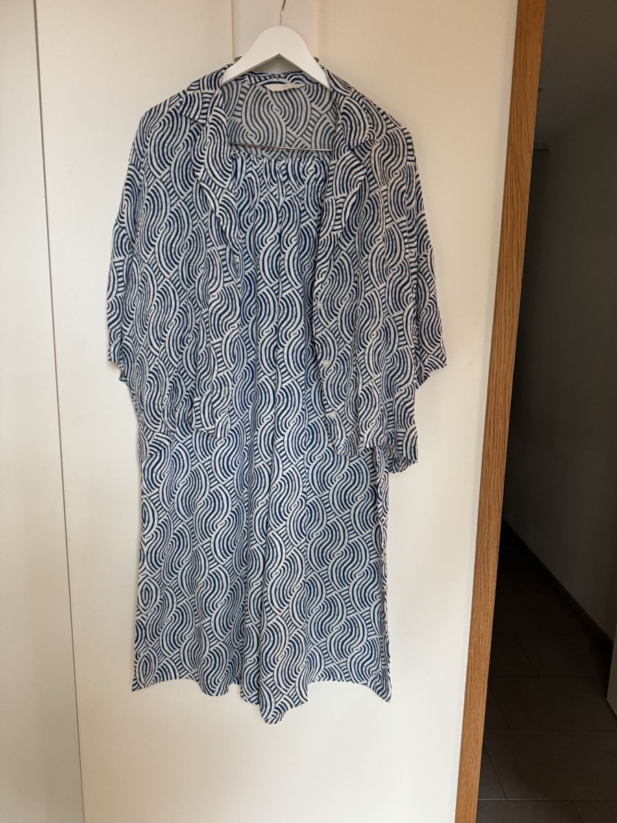 H&M Lotti di vestiti: H&M set, weite Stoffhose mit Bluse, L – Nuovo (secondo la descrizione) da Weesen venduto da sannevanrijn