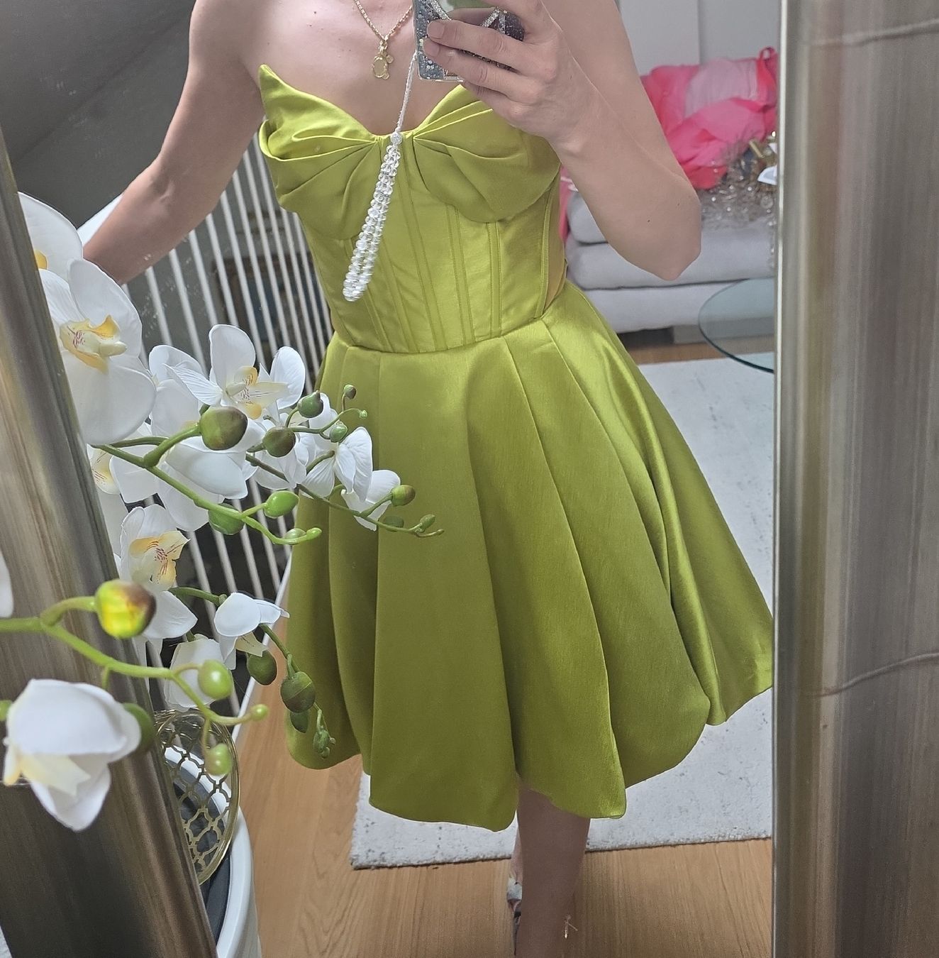 Vestiti: Olive Cocktailkleid, Neu – Nuovo (secondo la descrizione) da Bassersdorf venduto da Sanjam_s 7