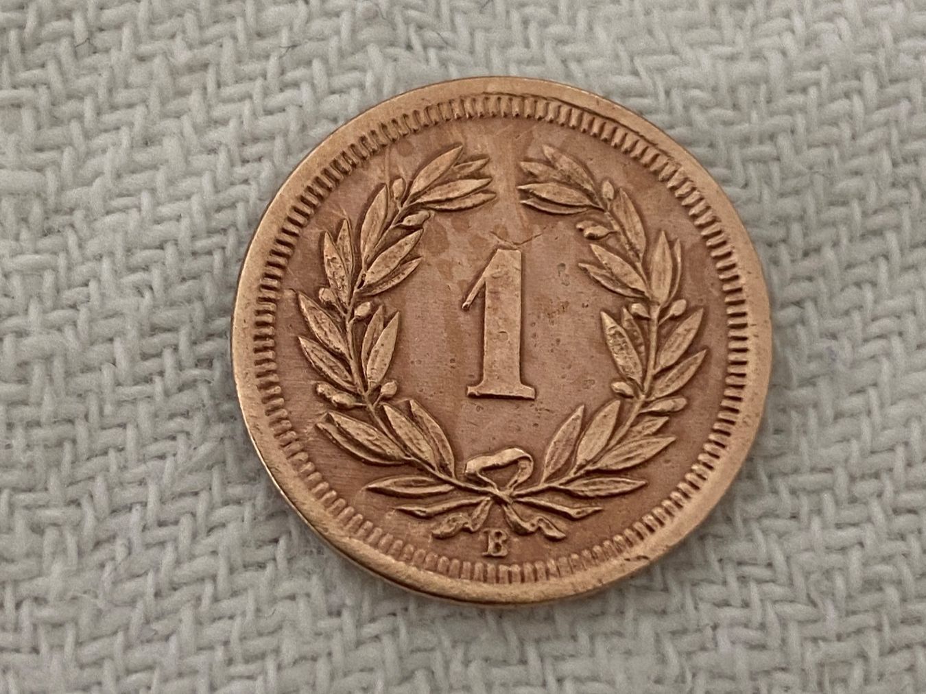 Alle Münzen: 1 centime/Rappen 1877 – Gebraucht aus Nyon von Ilmi09 1