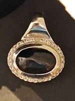 Anhänger mit schwarzem Stein, Sterlingsilber 925, von Juwelo