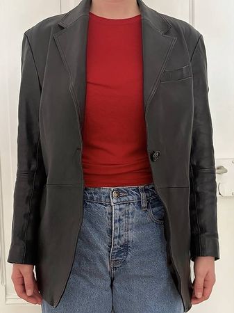 Echtlederblazer Oversized ARKET