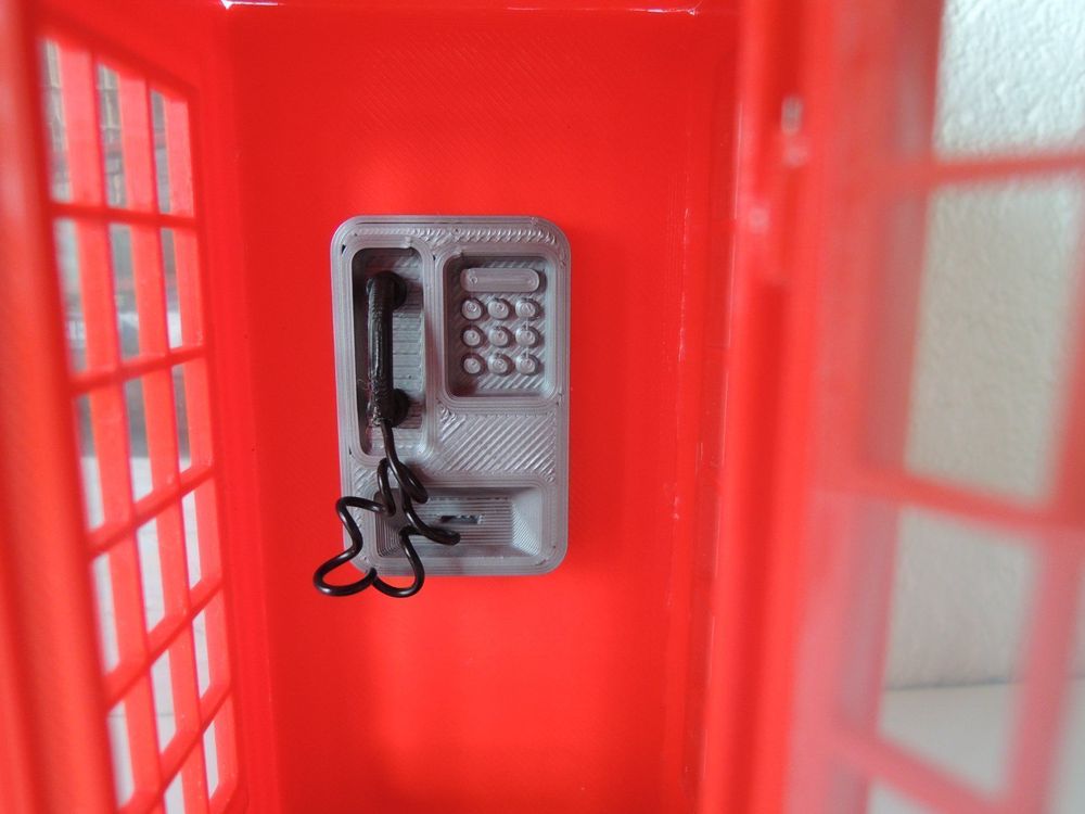 Modelleisenbahnen: englische Telefonkabine – Neu (gemäss Beschreibung) aus Uznach von Othmar52 9