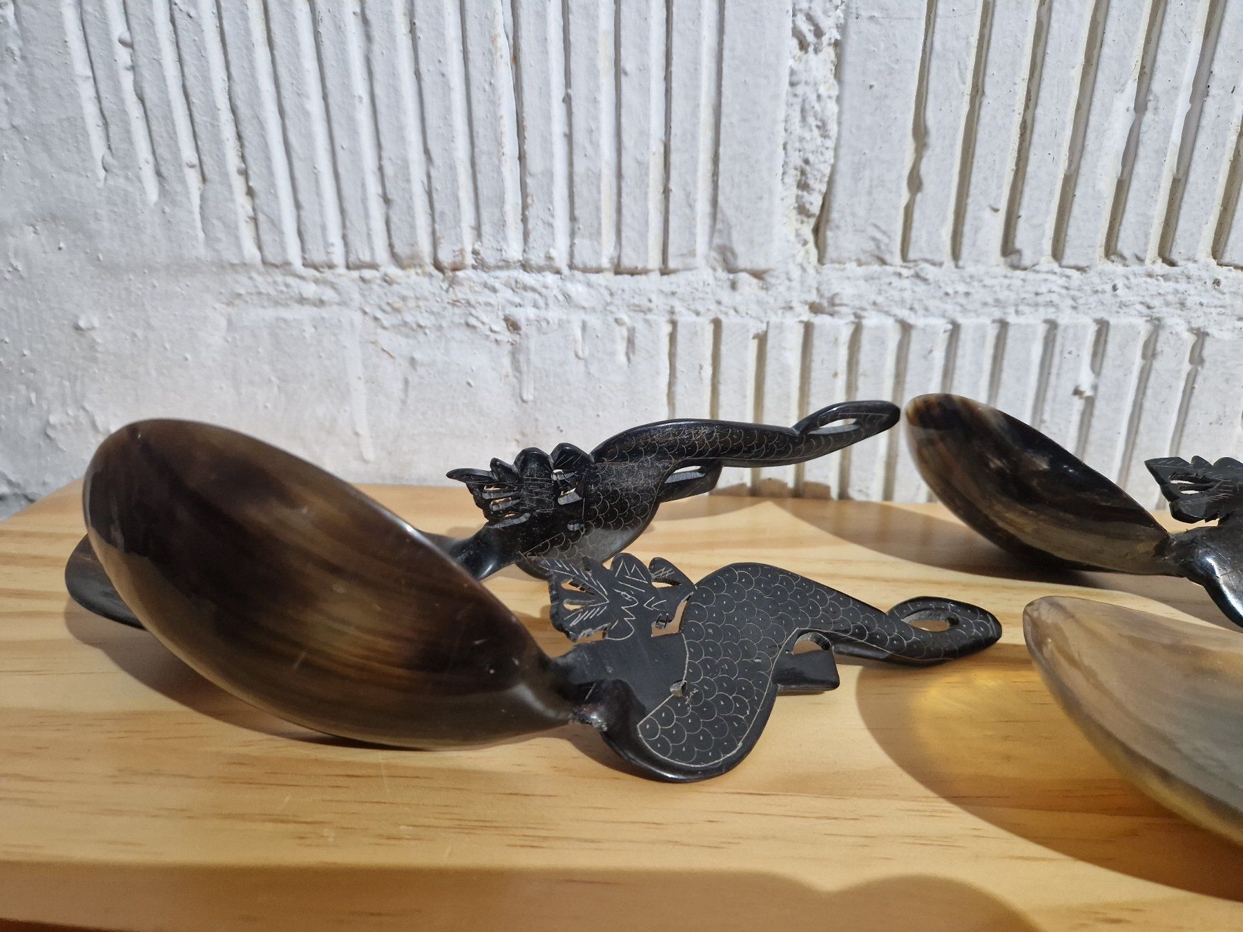 Löffel: Löffel Kunst Horn – Gebraucht aus Seedorf BE von Stibutz 3