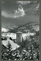  AK sw Adelboden BE Dorfkirche Nünihorn, Bondertal ≈ 1966 