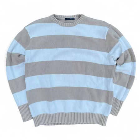 Brandy Melville Knit Jumper Striped | White & Beige