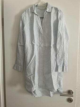Leinen Kleid hellblau