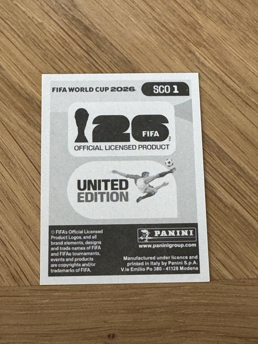 Panini Carte collezionabili: Panini 2026 SCO 1 – Nuovo (secondo la descrizione) da Grand-Lancy venduto da cyr_n5ky 1