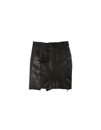 Incarnation Sample Leather Wrap Skirt