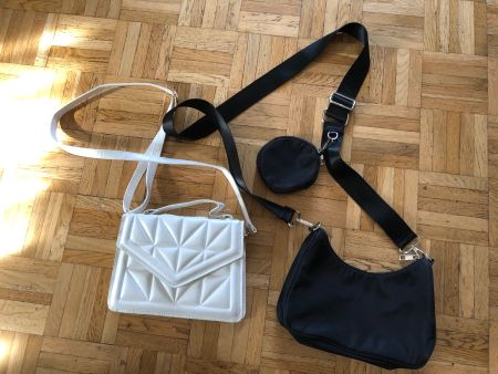 Handtaschen Set: Schwarz & Weiss