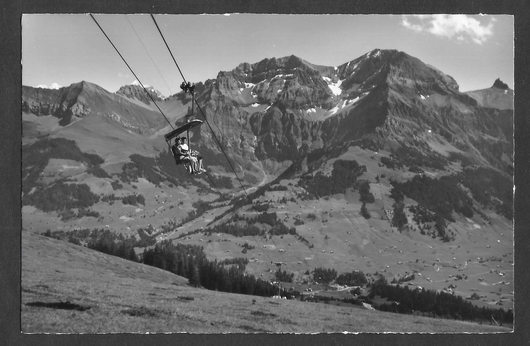 Cartoline postali: Adelboden Sesselbahn nach Schwandfeldspitz – Usato da Olten venduto da clotaldi