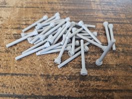 lego 3957b lot de 35 pièces Light Bluish Gray Antenna 4H -