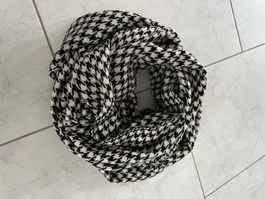Vero Moda Schal, schwarz-weiss, Pepita Muster, Winter
