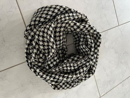 Vero Moda Schal, schwarz-weiss, Pepita Muster, Winter